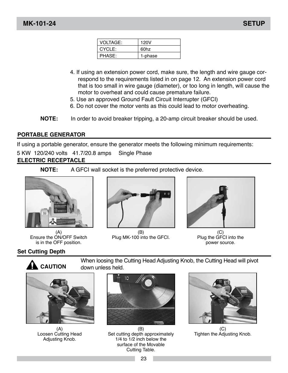 MK Diamond MK-101-24 User Manual | Page 23 / 52