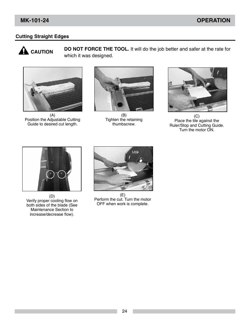 MK Diamond MK-101-24 User Manual | Page 24 / 52