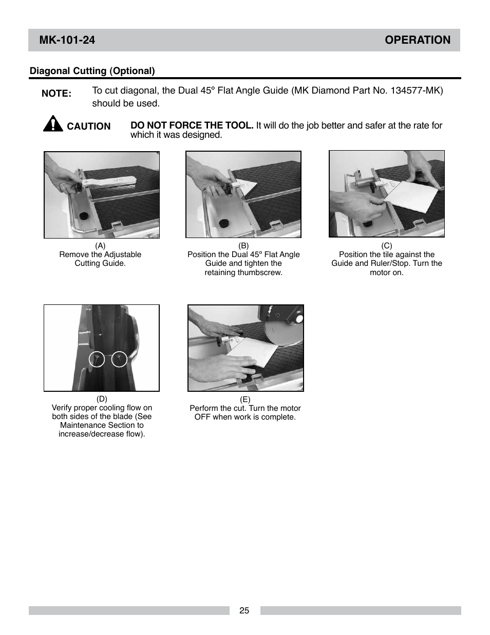 MK Diamond MK-101-24 User Manual | Page 25 / 52