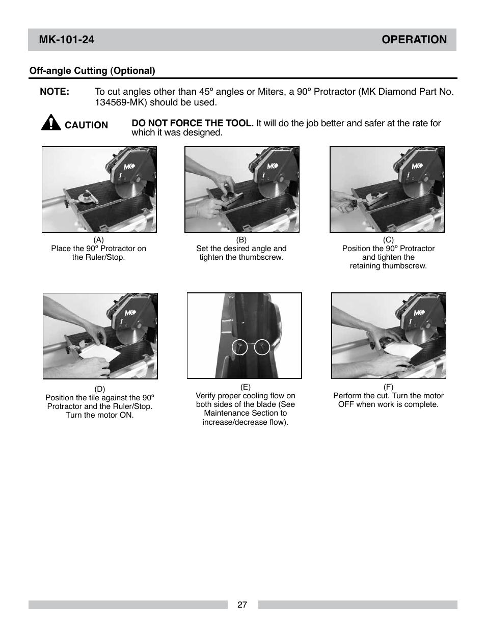 MK Diamond MK-101-24 User Manual | Page 27 / 52