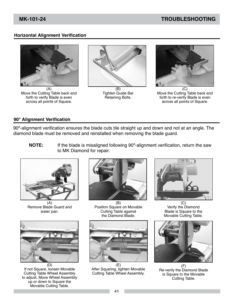 MK Diamond MK-101-24 User Manual | Page 41 / 52