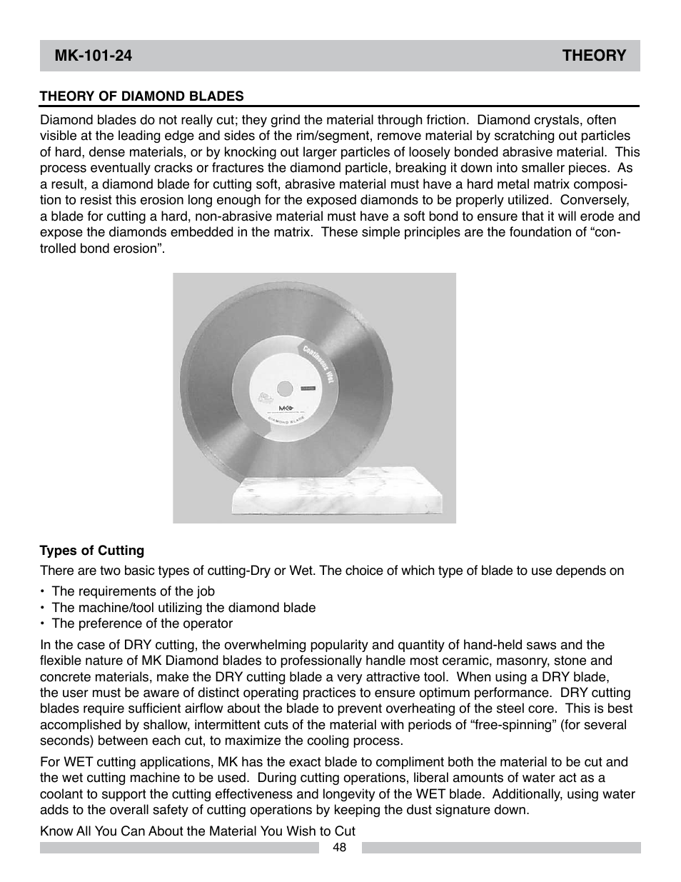 MK Diamond MK-101-24 User Manual | Page 48 / 52