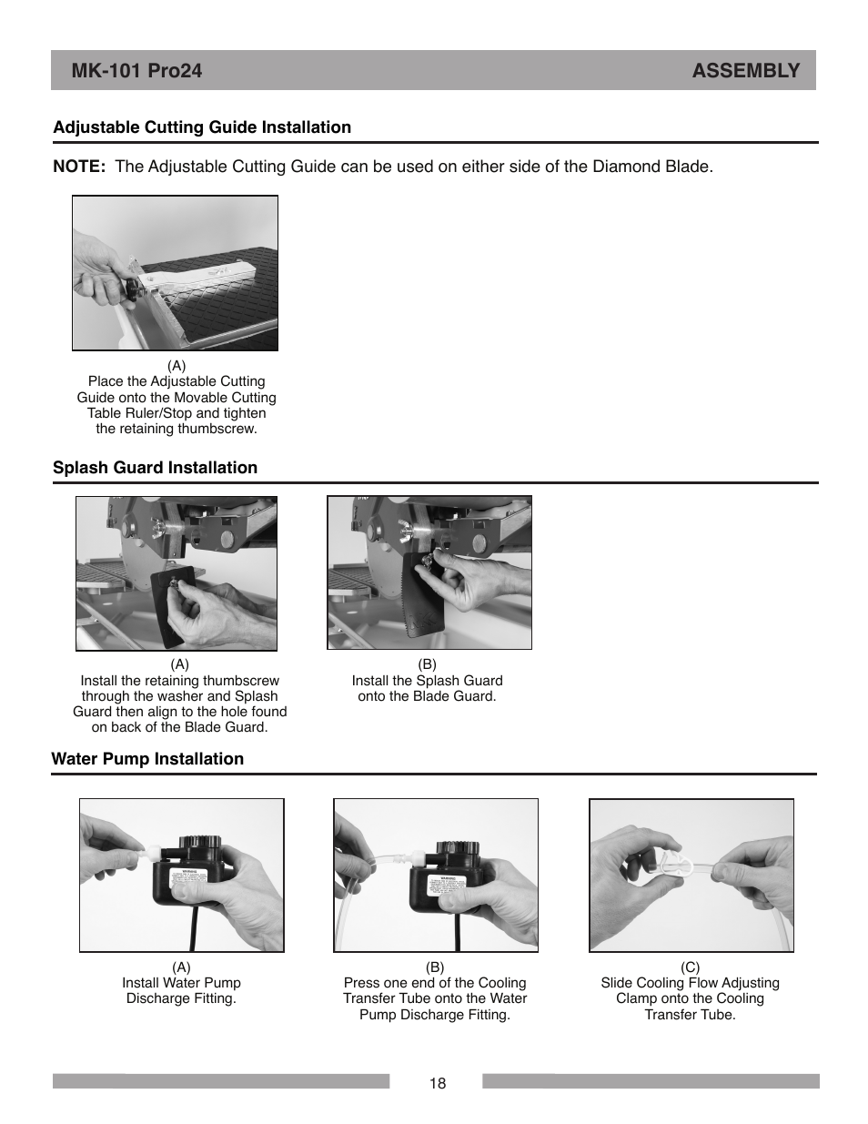 MK Diamond MK-101 Pro24 User Manual | Page 18 / 56