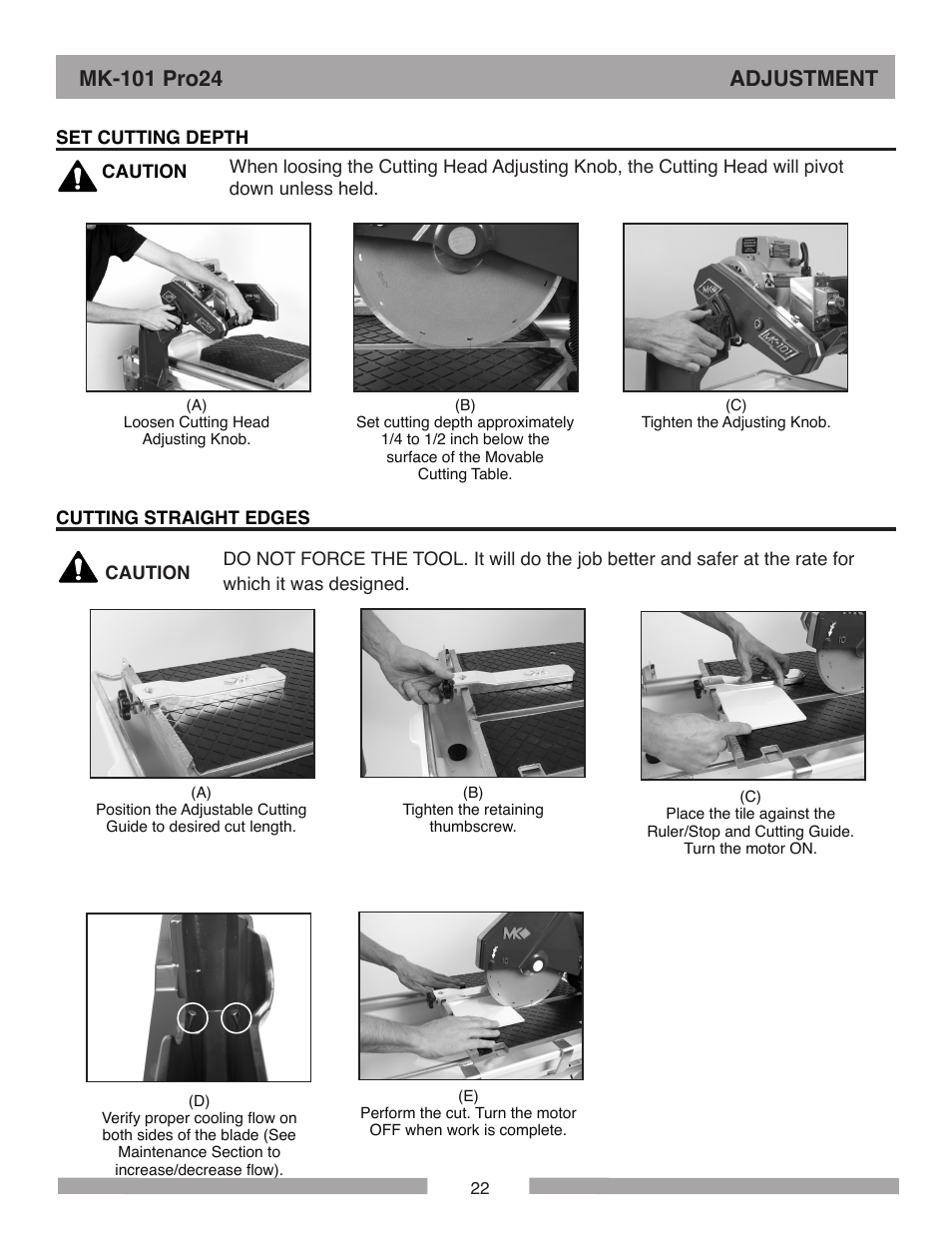 MK Diamond MK-101 Pro24 User Manual | Page 22 / 56