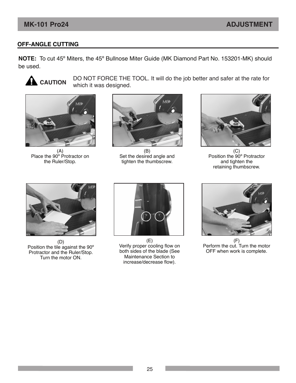 MK Diamond MK-101 Pro24 User Manual | Page 25 / 56