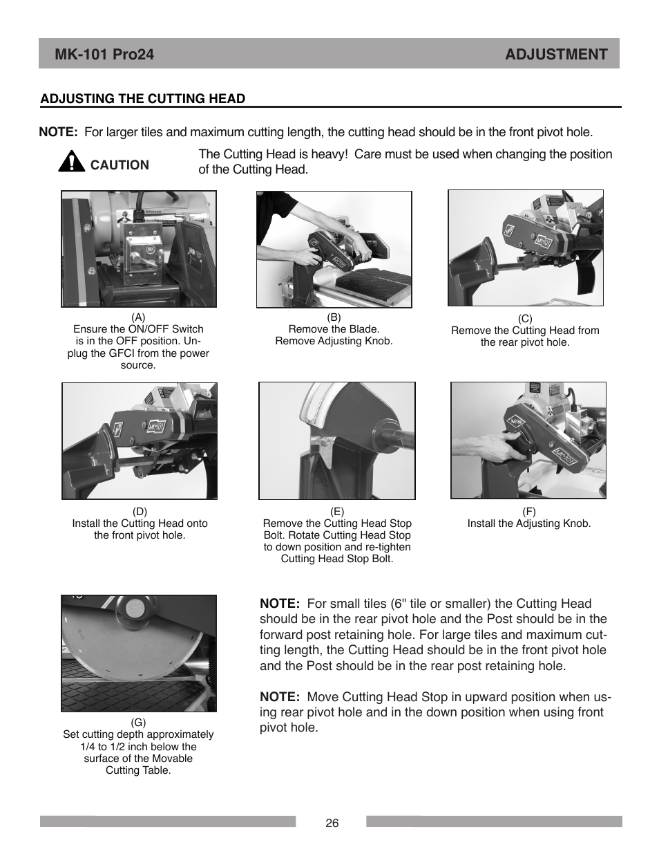 MK Diamond MK-101 Pro24 User Manual | Page 26 / 56