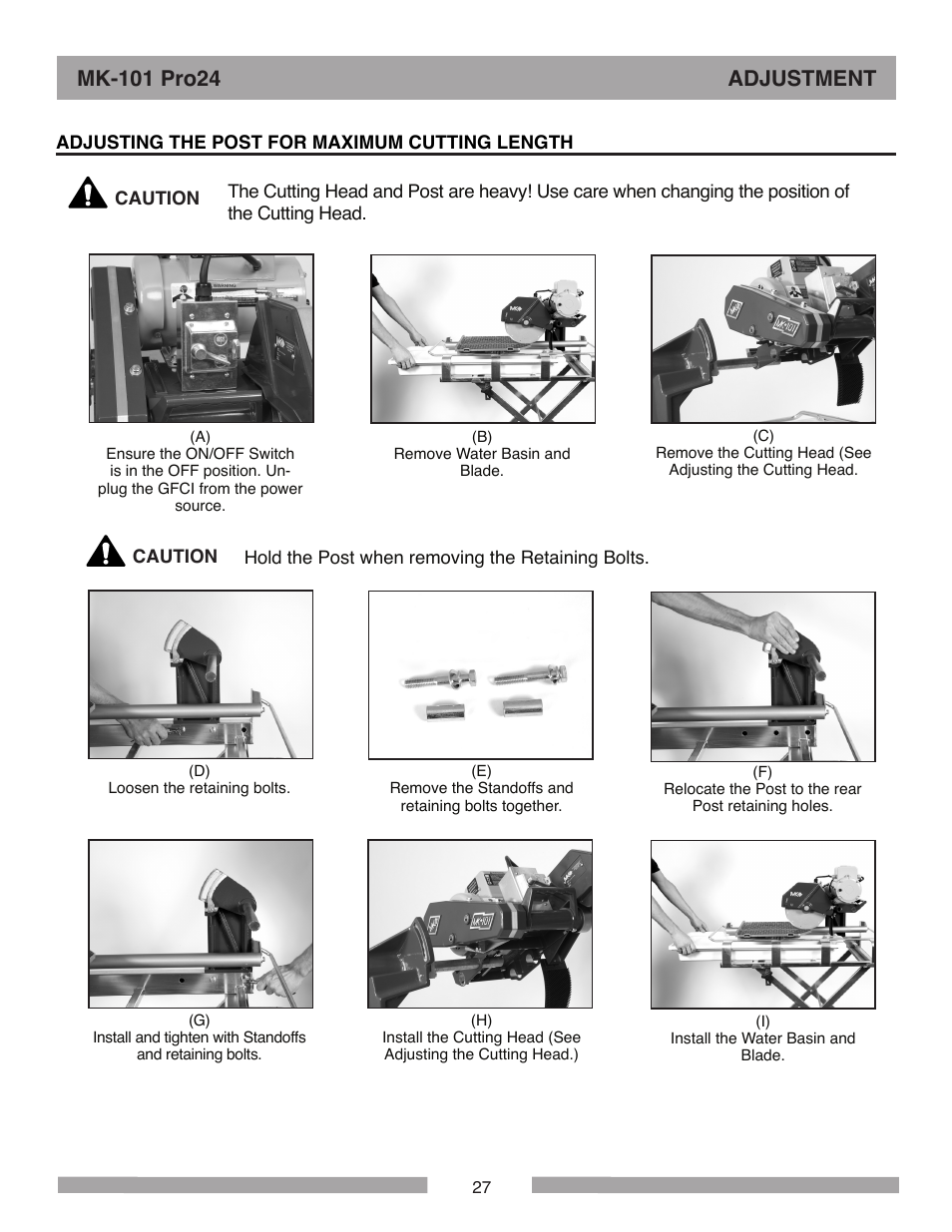 MK Diamond MK-101 Pro24 User Manual | Page 27 / 56