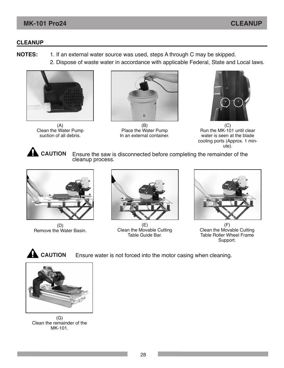 MK Diamond MK-101 Pro24 User Manual | Page 28 / 56