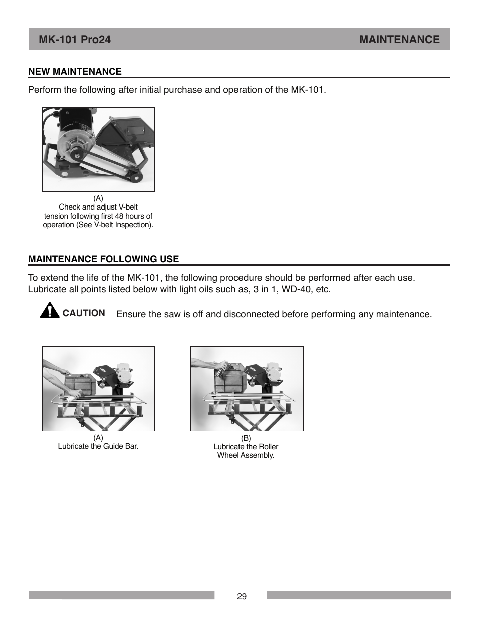 MK Diamond MK-101 Pro24 User Manual | Page 29 / 56