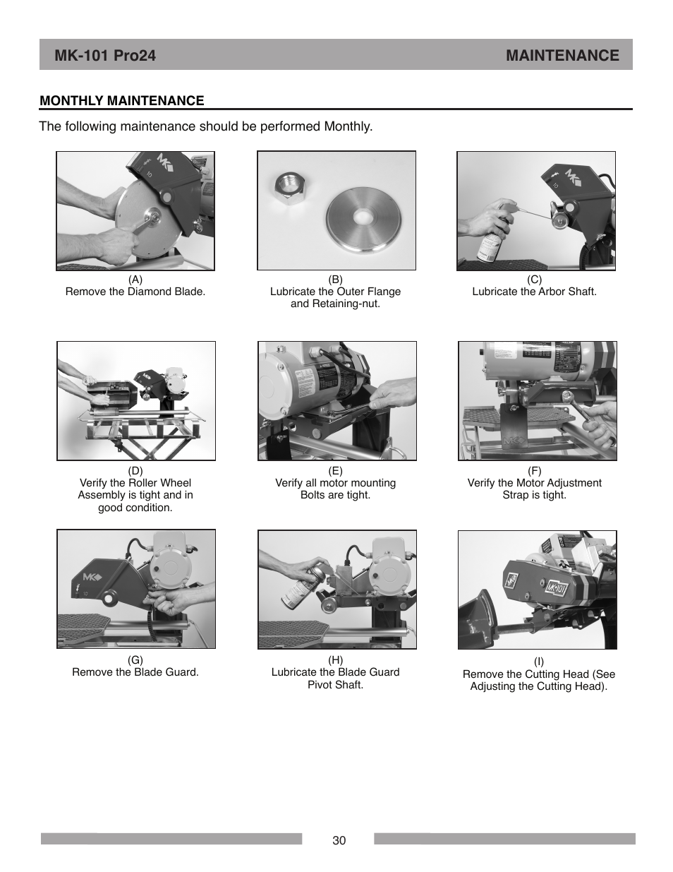 MK Diamond MK-101 Pro24 User Manual | Page 30 / 56