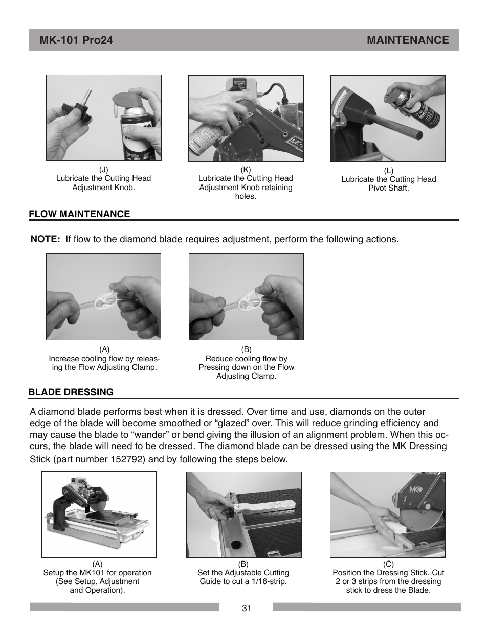 MK Diamond MK-101 Pro24 User Manual | Page 31 / 56