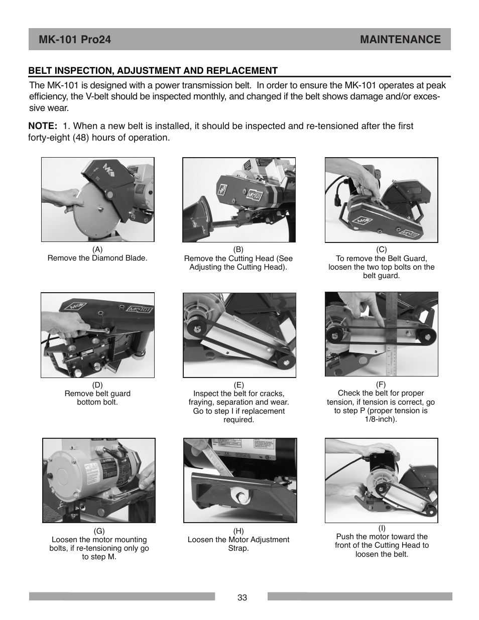 MK Diamond MK-101 Pro24 User Manual | Page 33 / 56