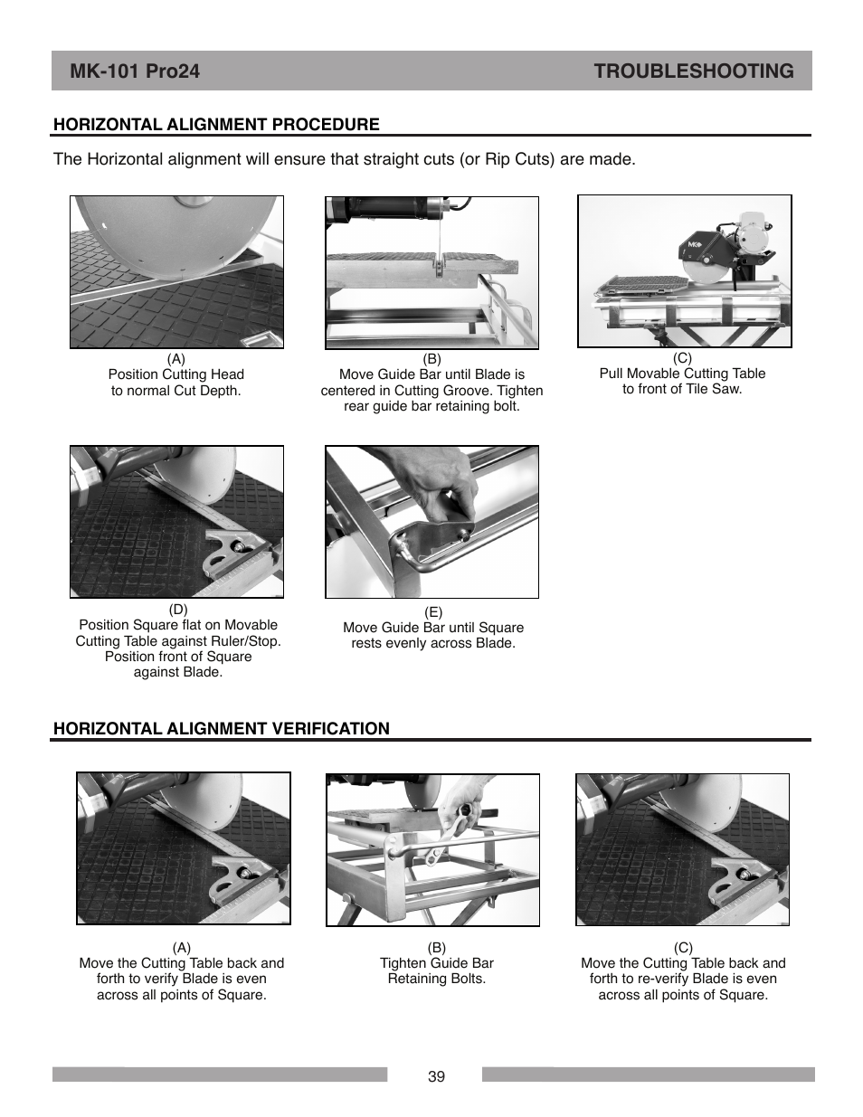 MK Diamond MK-101 Pro24 User Manual | Page 39 / 56