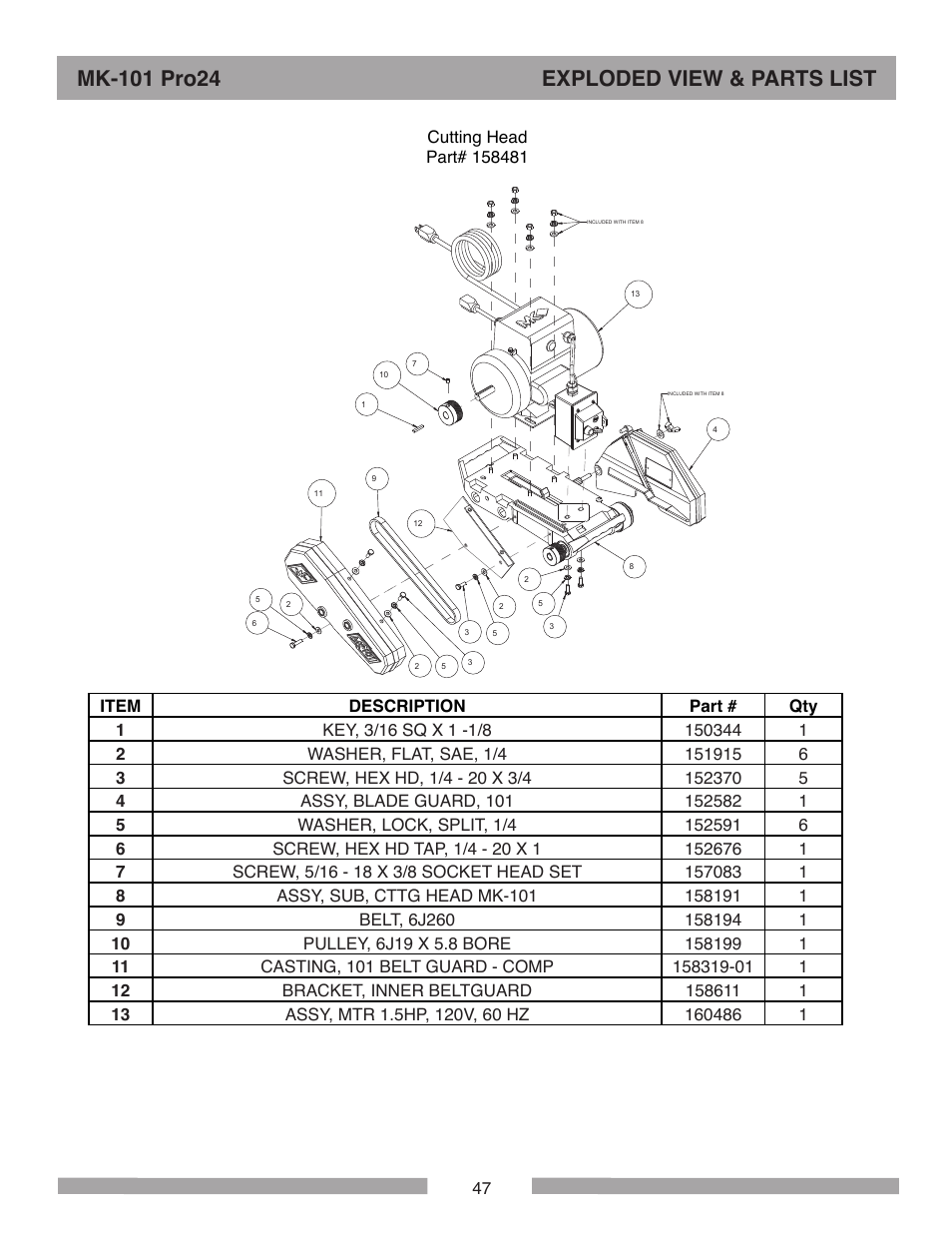 MK Diamond MK-101 Pro24 User Manual | Page 47 / 56