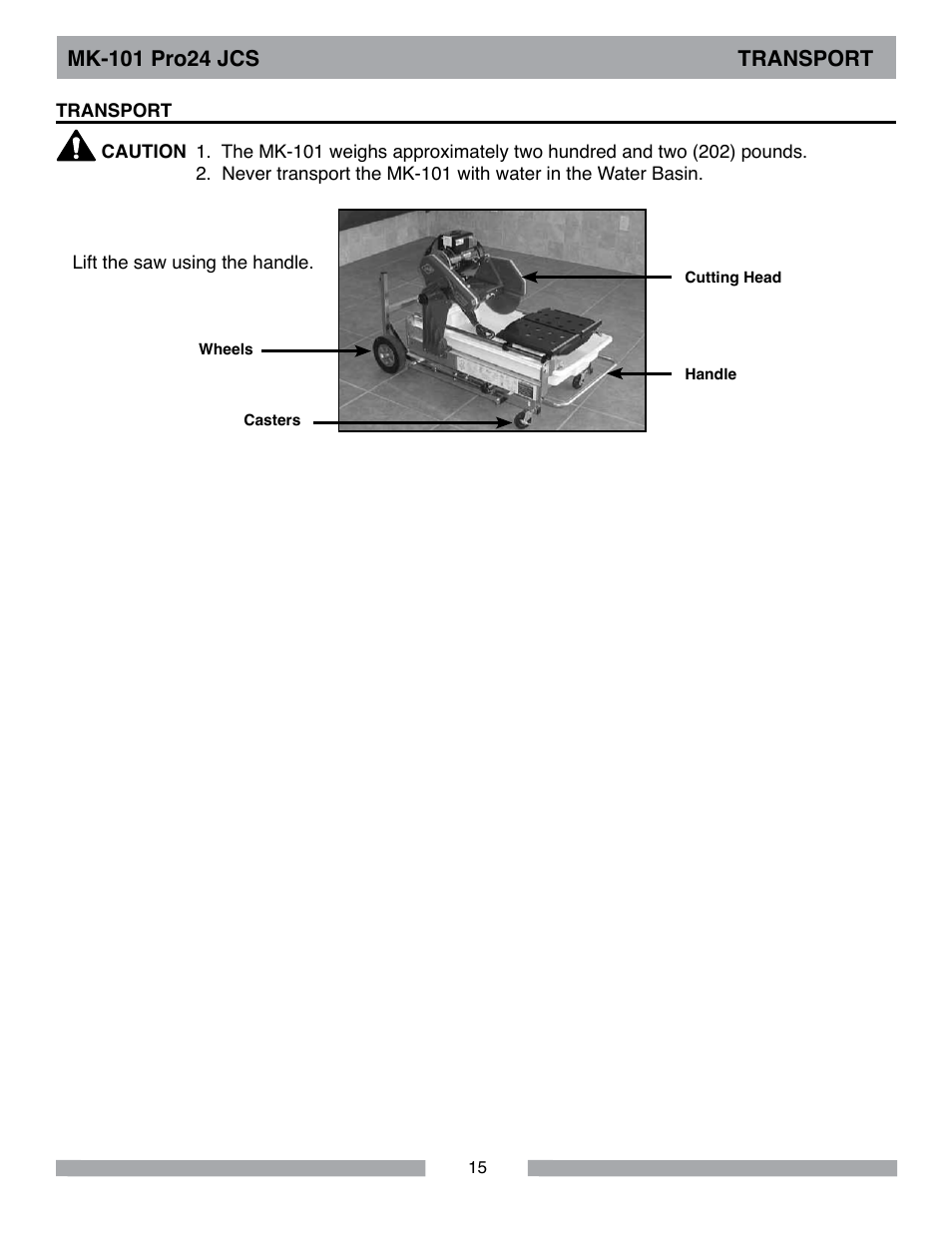 MK Diamond MK-101Pro24 JCS User Manual | Page 15 / 60