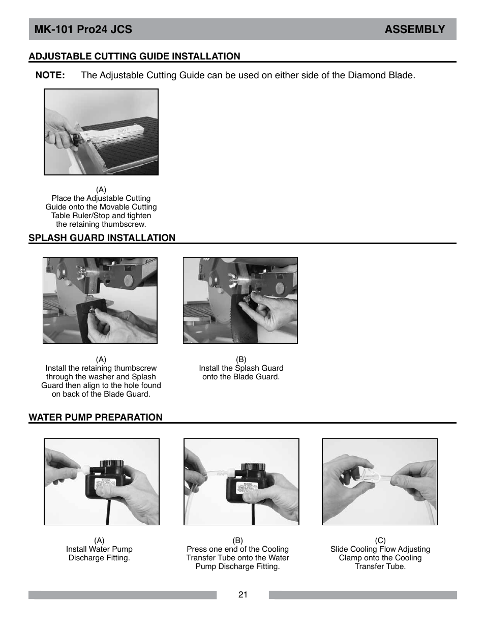 MK Diamond MK-101Pro24 JCS User Manual | Page 21 / 60