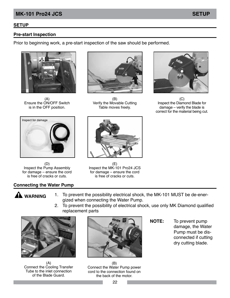 MK Diamond MK-101Pro24 JCS User Manual | Page 22 / 60