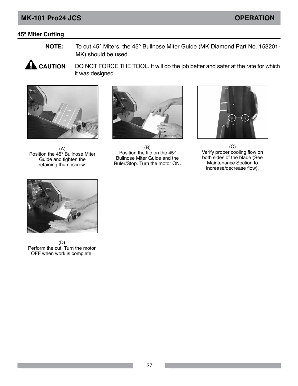 MK Diamond MK-101Pro24 JCS User Manual | Page 27 / 60