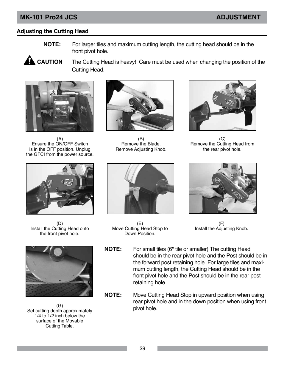 MK Diamond MK-101Pro24 JCS User Manual | Page 29 / 60