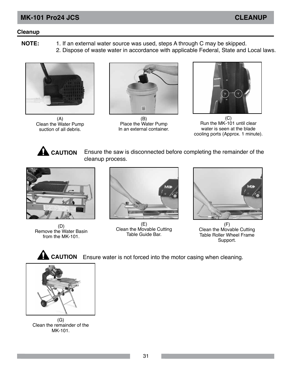MK Diamond MK-101Pro24 JCS User Manual | Page 31 / 60