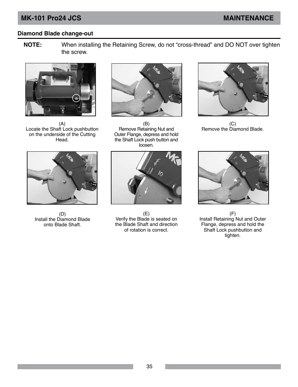 MK Diamond MK-101Pro24 JCS User Manual | Page 35 / 60