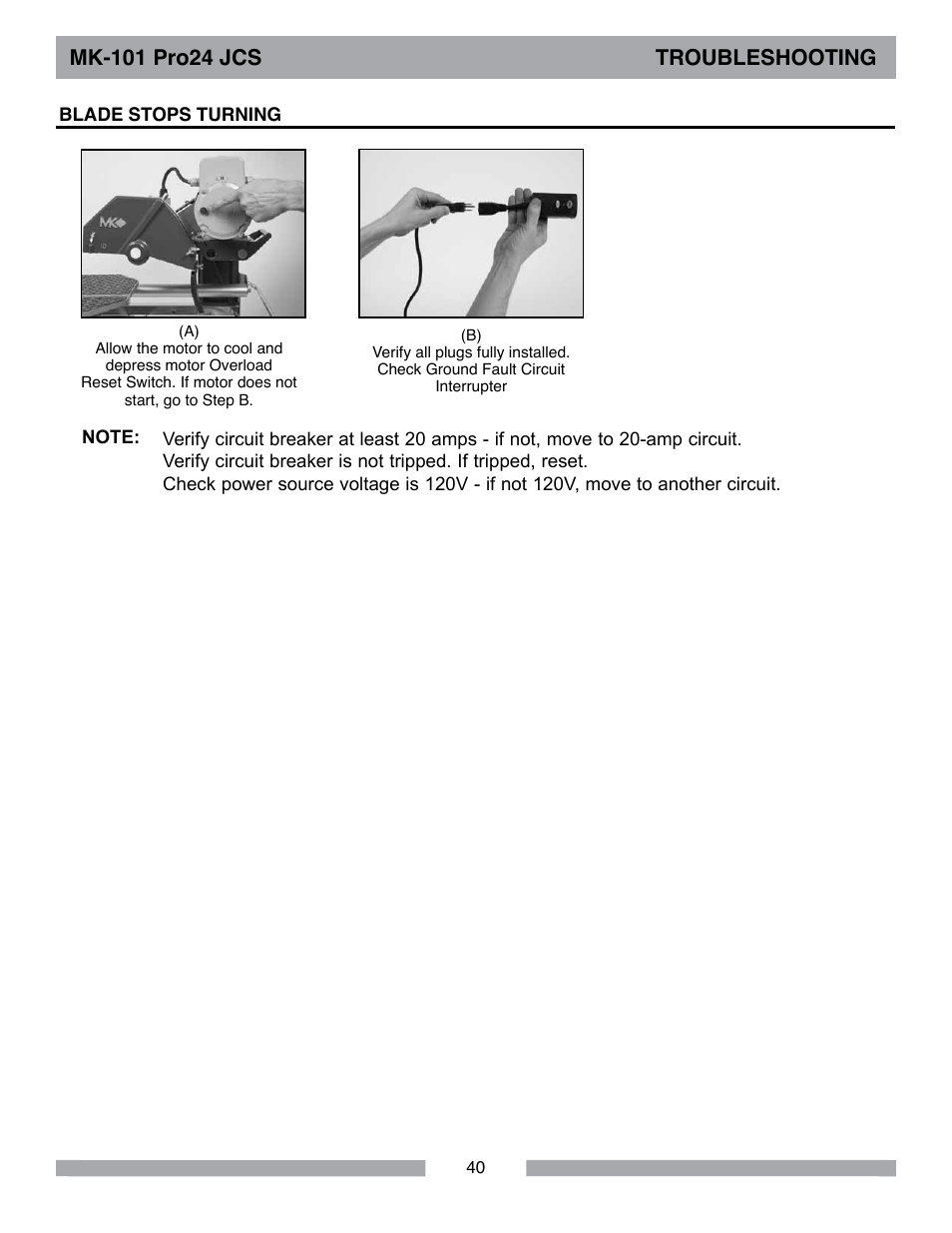 MK Diamond MK-101Pro24 JCS User Manual | Page 40 / 60
