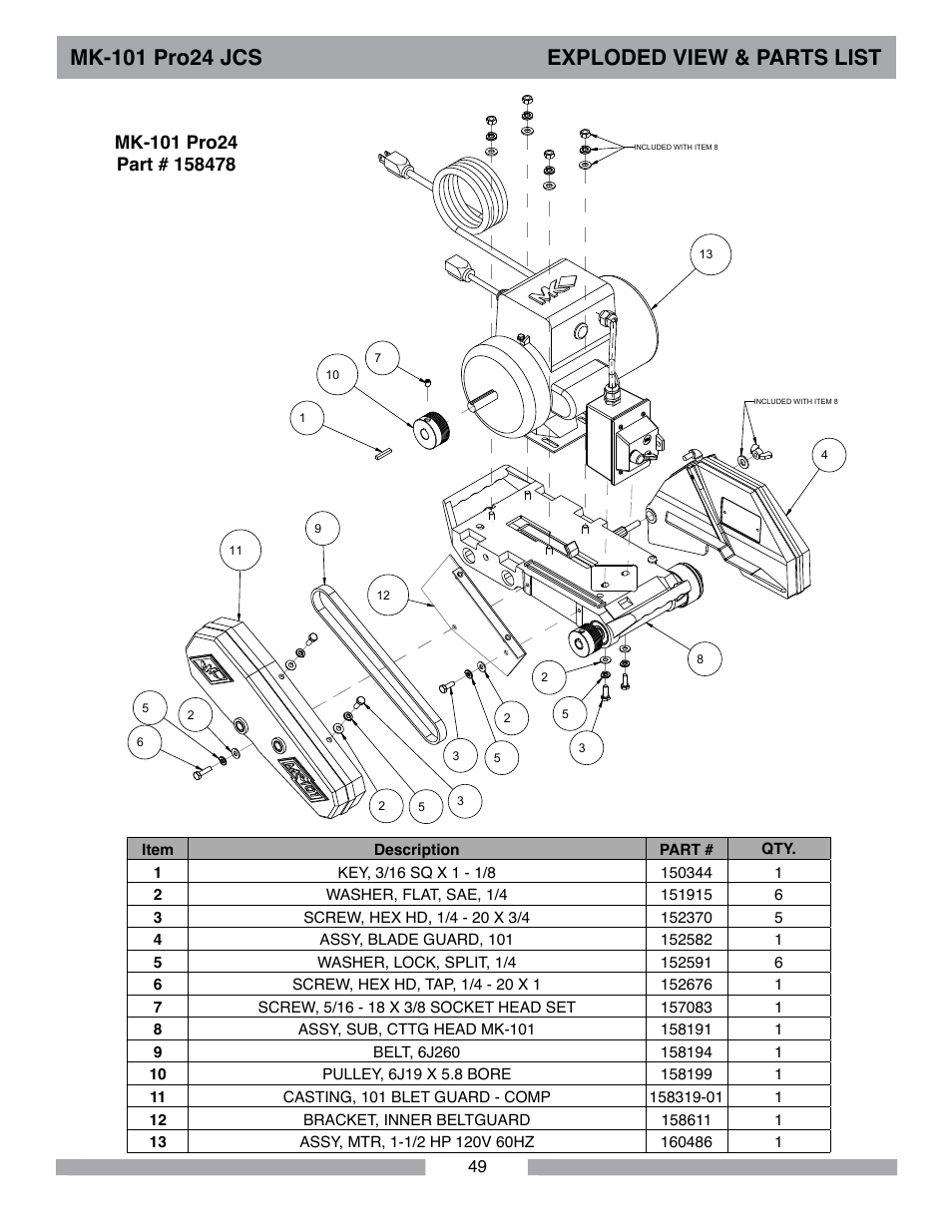 MK Diamond MK-101Pro24 JCS User Manual | Page 49 / 60