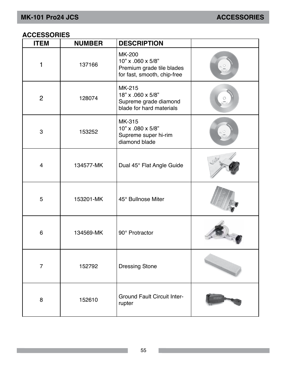 MK Diamond MK-101Pro24 JCS User Manual | Page 55 / 60