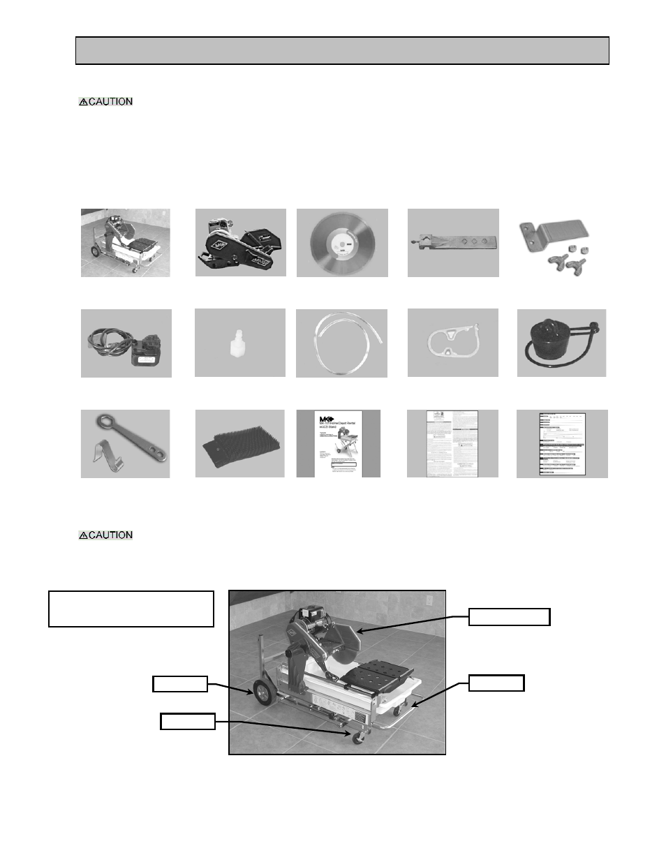 Unpacking, transport, universal stand and assembly | MK Diamond MK-101 JCS Rental User Manual | Page 11 / 51