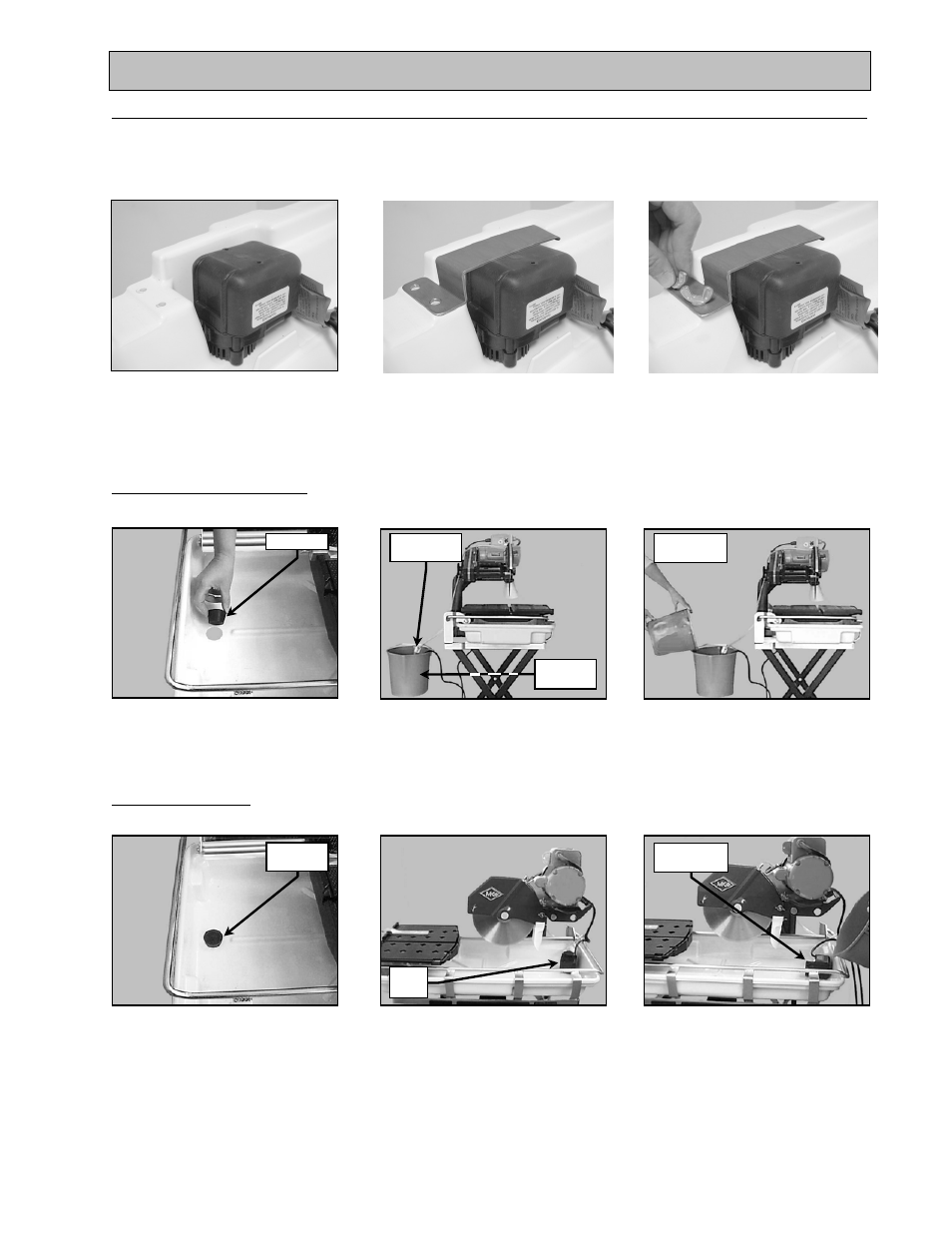 Setup, adjustment and operation, Water pump setup for operation, I. external water source | Ii. re-circulation | MK Diamond MK-101 JCS Rental User Manual | Page 19 / 51