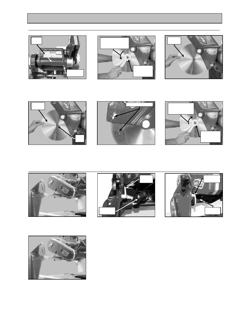 Maintenance and troubleshooting, Diamond blade change-out, Cutting head stop installation | MK Diamond MK-101 JCS Rental User Manual | Page 33 / 51