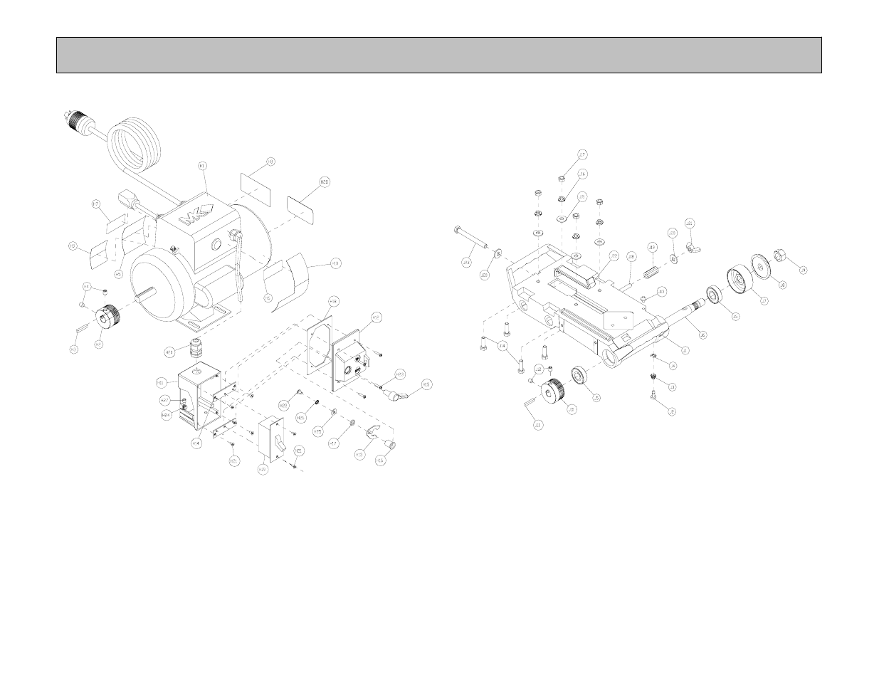 Exploded view and parts list | MK Diamond MK-101 JCS Rental User Manual | Page 43 / 51