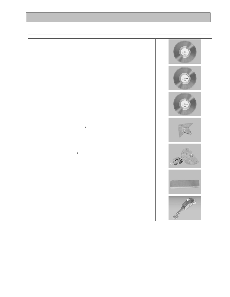 Accessories | MK Diamond MK-101 JCS Rental User Manual | Page 49 / 51