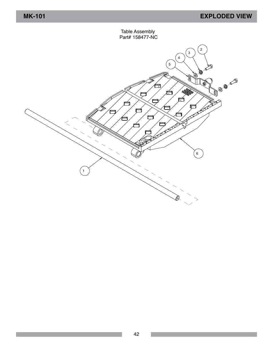 Mk-101 exploded view | MK Diamond MK-101 Lowes User Manual | Page 42 / 56