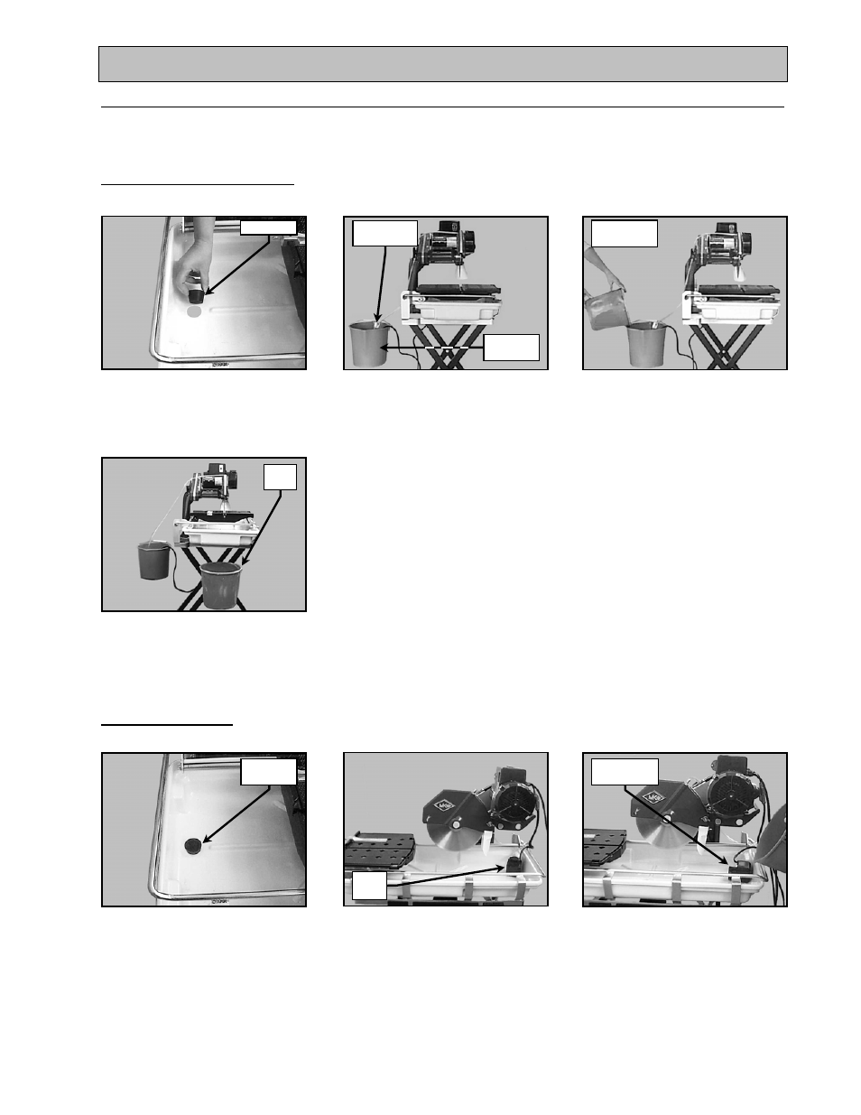 Setup, adjustment and operation, Water pump setup for operation, I. external water source | Ii. re-circulation | MK Diamond MK-100 Tracker User Manual | Page 17 / 46