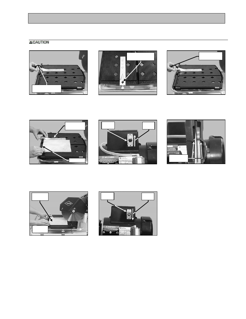 Setup, adjustment and operation, Adjustment and operation, Cutting straight edges | MK Diamond MK-100 Tracker User Manual | Page 19 / 46