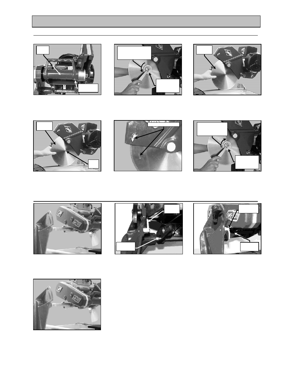 Maintenance and troubleshooting, Diamond blade change-out, Cutting head stop installation | MK Diamond MK-100 Tracker User Manual | Page 31 / 46
