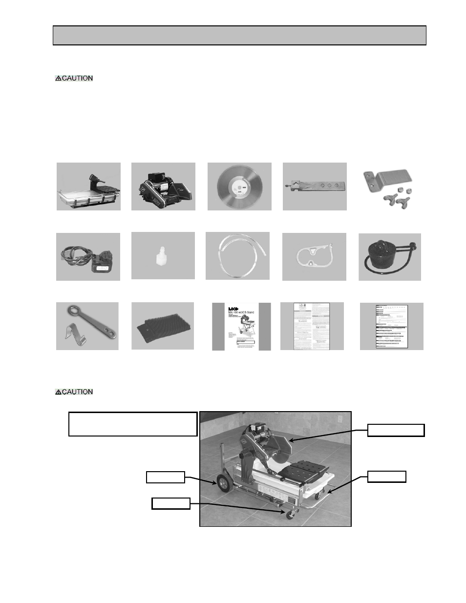 Unpacking, transport, universal stand and assembly | MK Diamond MK-100 JCS User Manual | Page 11 / 49