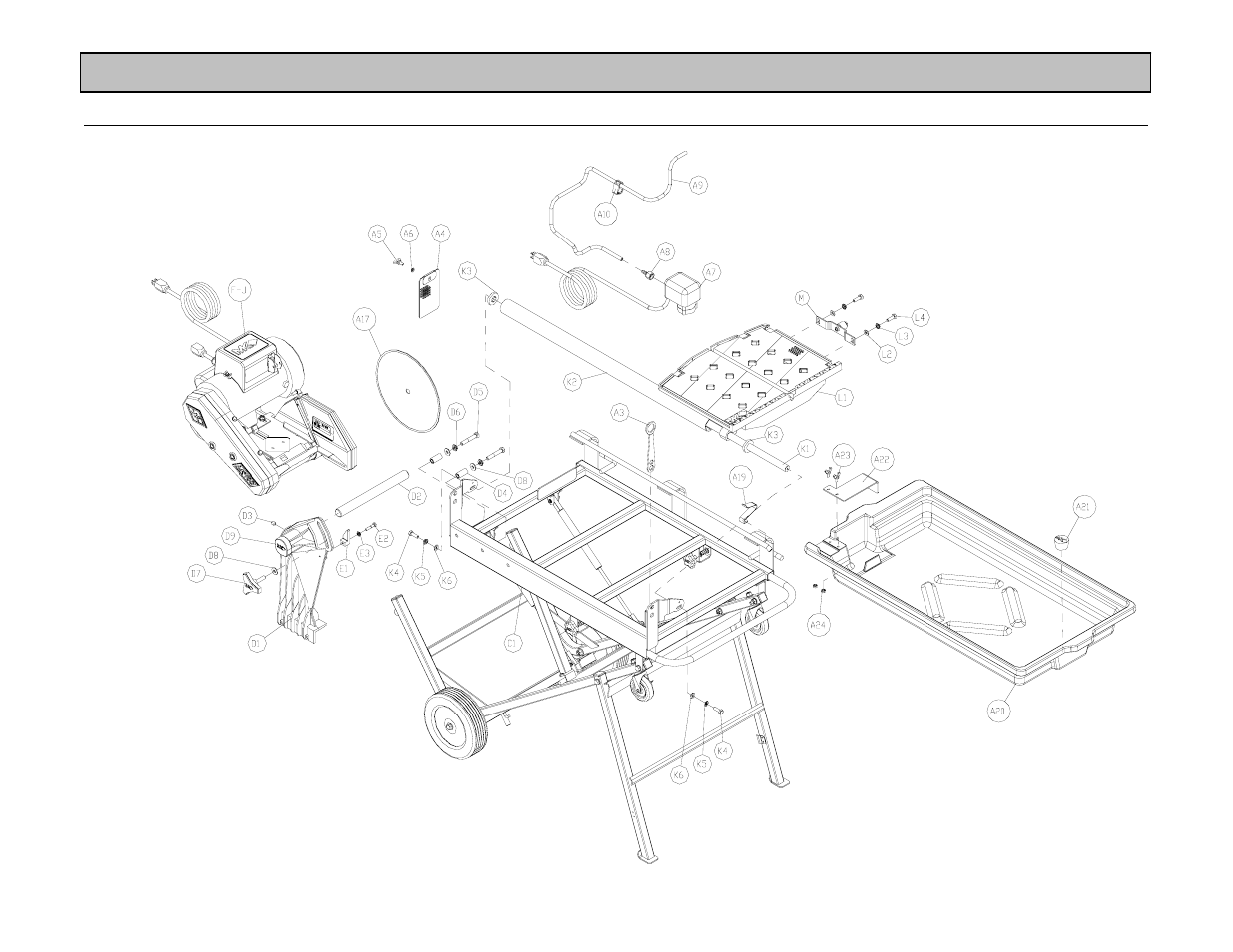 Exploded view and parts list | MK Diamond MK-100 JCS User Manual | Page 40 / 49