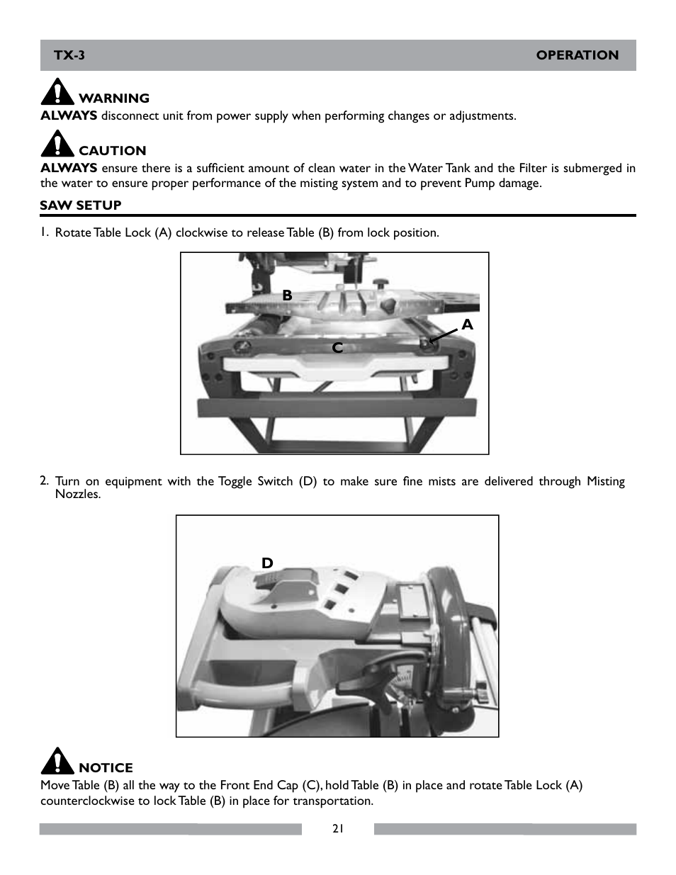 MK Diamond TX-3 User Manual | Page 21 / 52