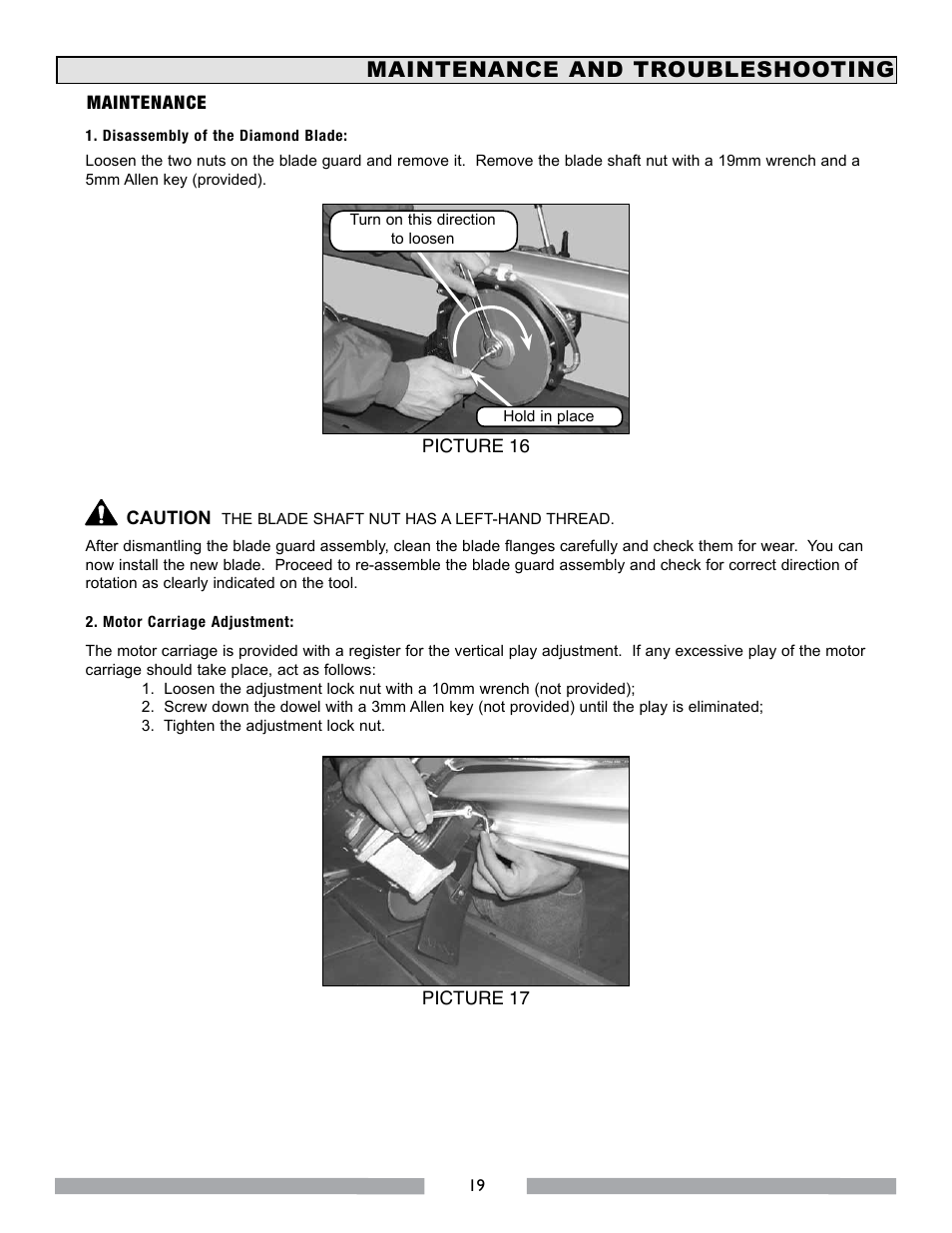 Maintenance and troubleshooting | MK Diamond MK-112 User Manual | Page 19 / 28