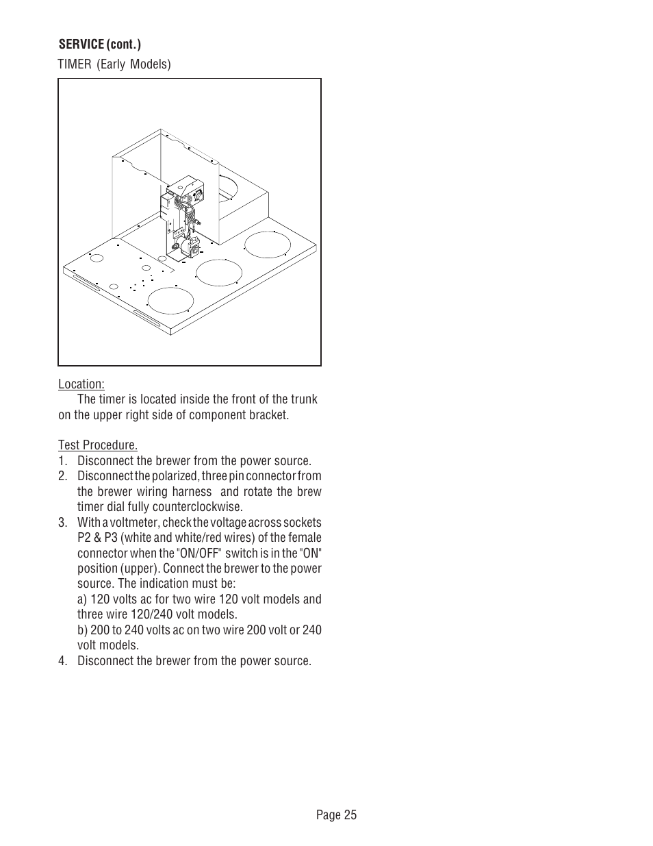 Bunn CRT5 CRTF5 User Manual | Page 25 / 32