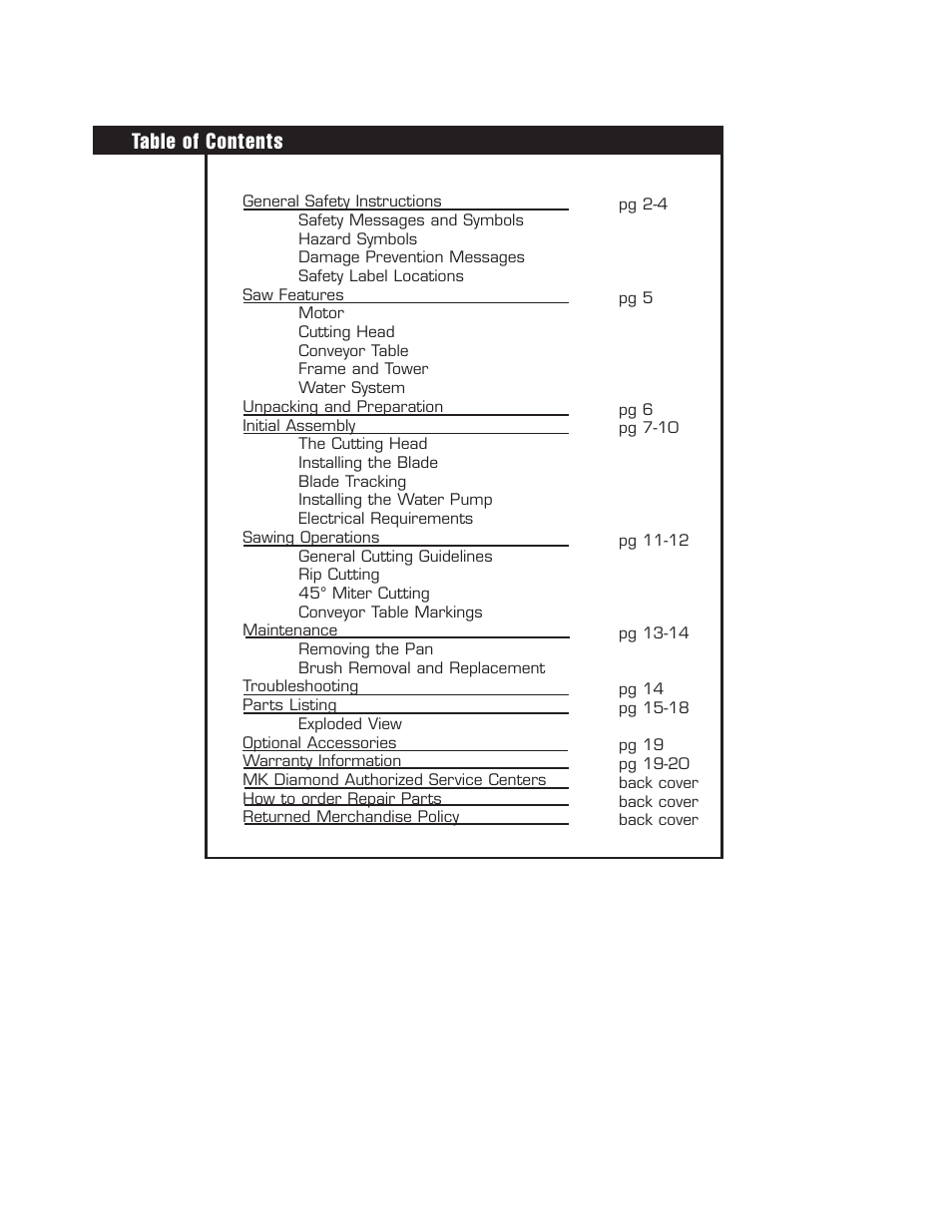 MK Diamond MK1070 User Manual | Page 2 / 22