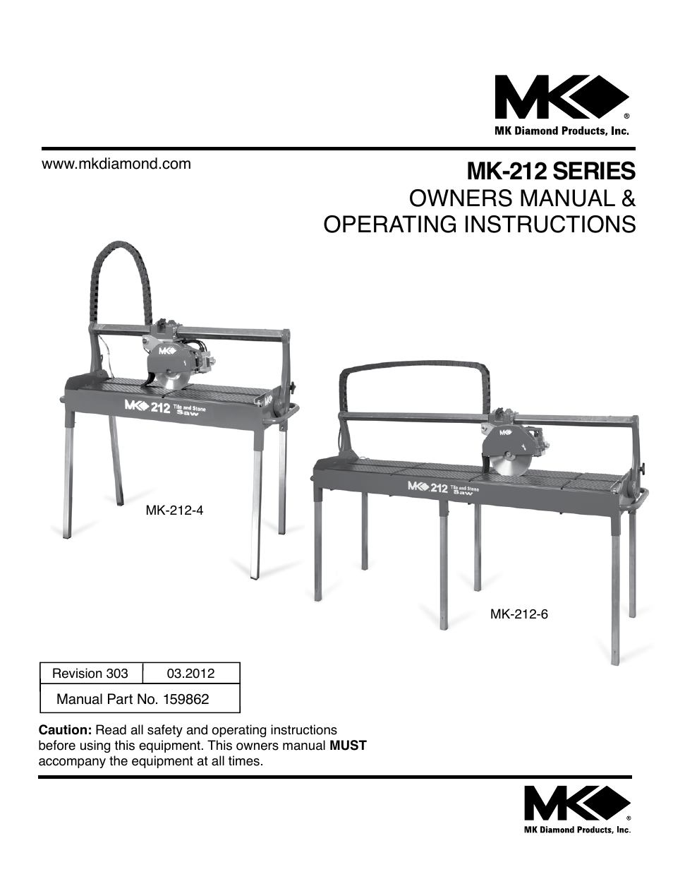 MK Diamond MK-212 User Manual | 52 pages