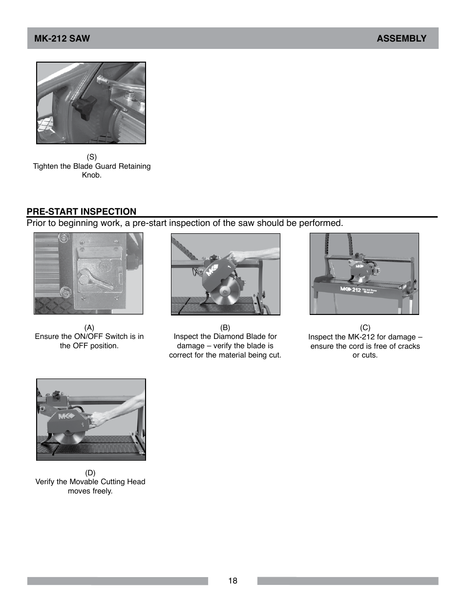 MK Diamond MK-212 User Manual | Page 18 / 52