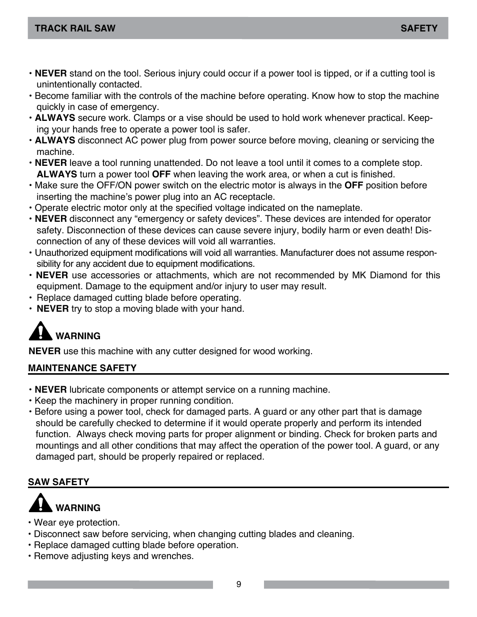 MK Diamond MK-1590 User Manual | Page 9 / 36