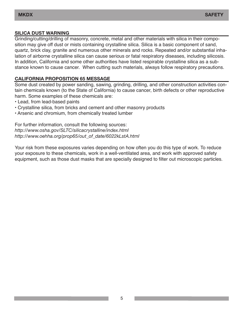 MK Diamond MKDX Profile Milling Machine User Manual | Page 5 / 40