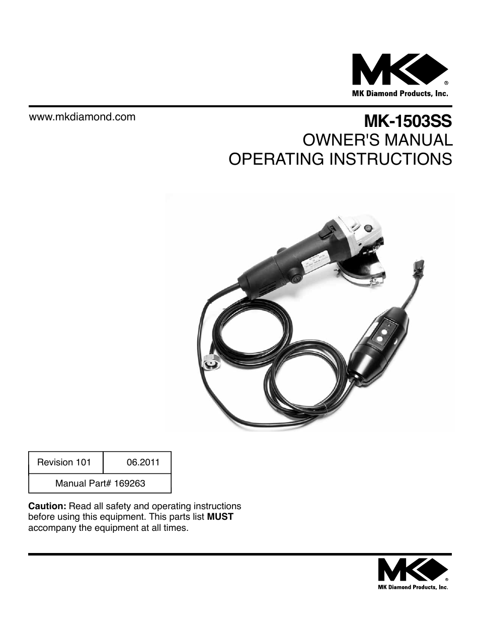 MK Diamond MK-1503SS User Manual | 24 pages