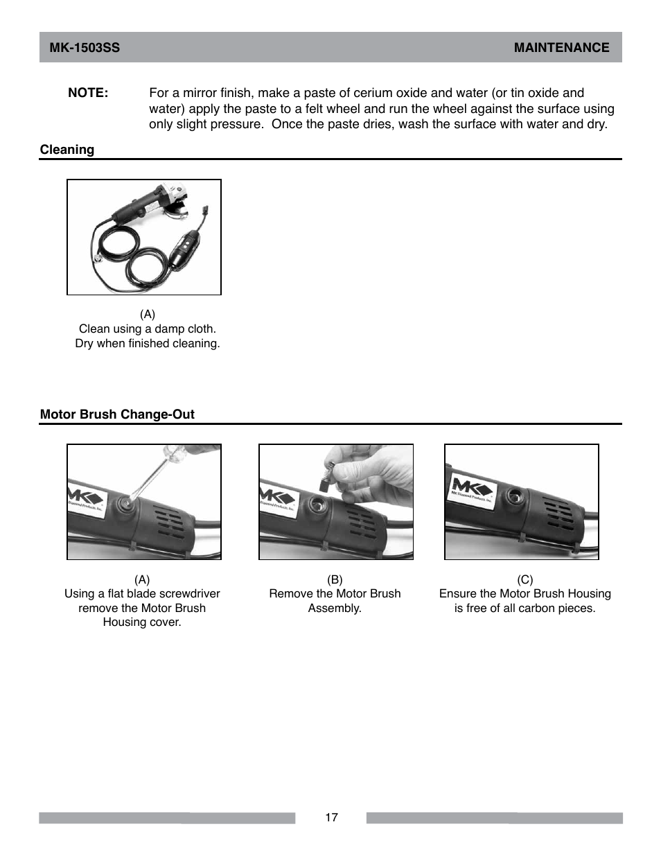 MK Diamond MK-1503SS User Manual | Page 17 / 24