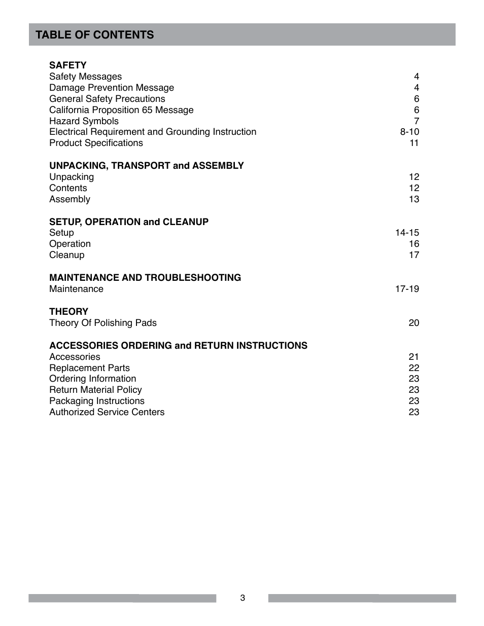 MK Diamond MK-1503SS User Manual | Page 3 / 24